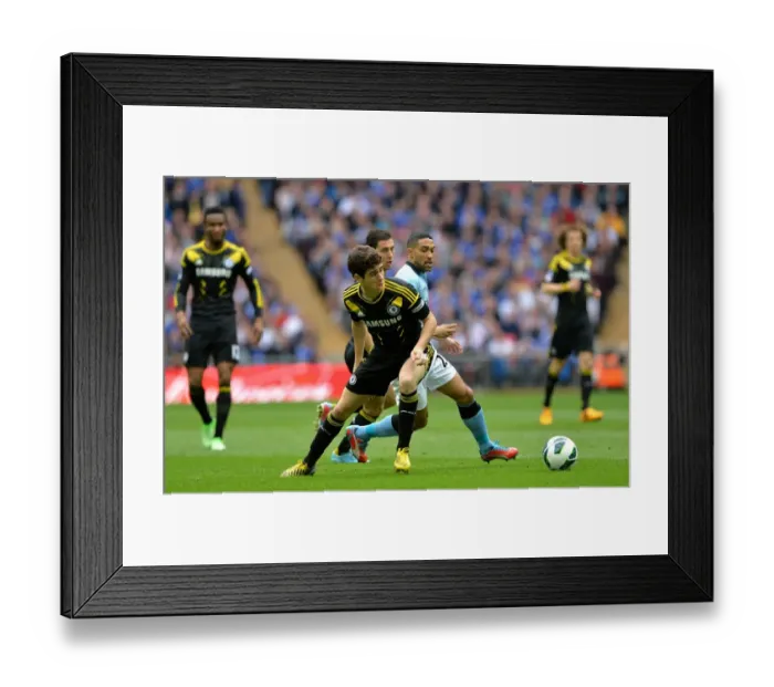 Framed Print : Clash at Wembley: Oscar vs. Clichy - FA Cup Semi-Final Battle (April 14, 2013)