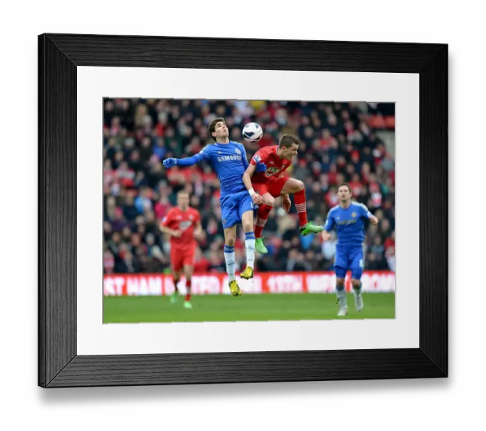 Framed Print : Battle for Supremacy: Embolo vs. Schneiderlin - Southampton vs. Chelsea Premier League Showdown Framed Print : Battle for Supremacy: Embolo vs. Schneiderlin - Southampton vs. Chelsea Premier League Showdown
