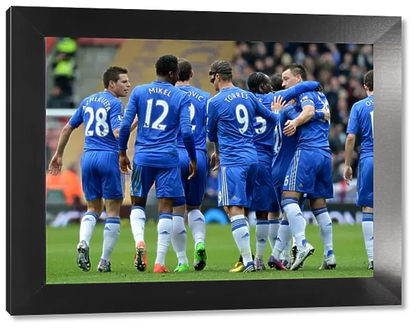 John Terry's Goal Celebration: Chelsea's First Goal Against Southampton in the Premier League (March 30, 2013)
