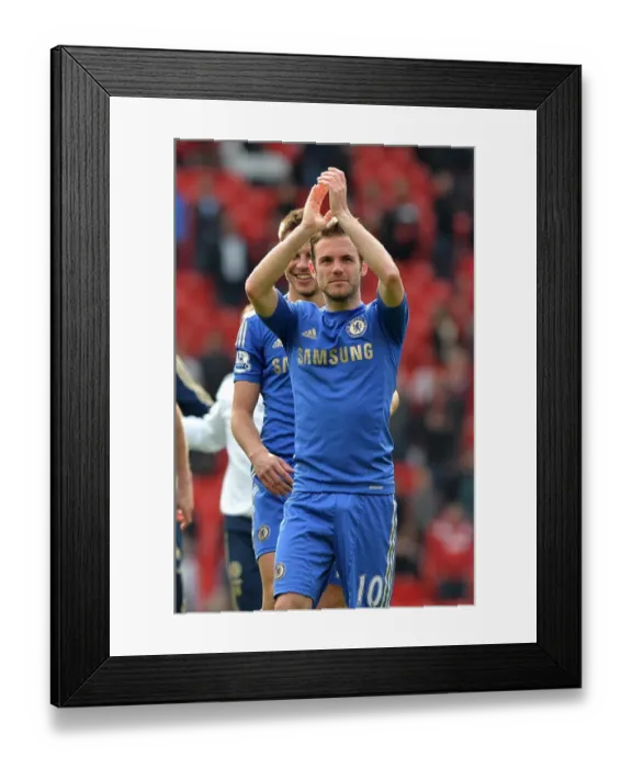 Framed Print : Juan Mata Celebrates with Chelsea Fans: Manchester United Victory in Premier League Clash (May 2013) Framed Print : Juan Mata Celebrates with Chelsea Fans: Manchester United Victory in Premier League Clash (May 2013)