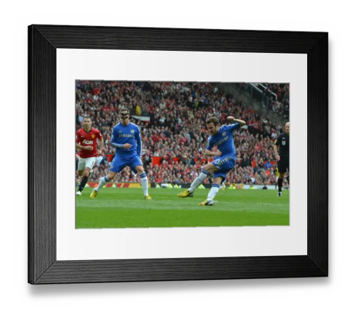 Framed Print : Juan Mata's Dramatic Winner: Manchester United vs. Chelsea (5th May 2013, Old Trafford) Framed Print : Juan Mata's Dramatic Winner: Manchester United vs. Chelsea (5th May 2013, Old Trafford)