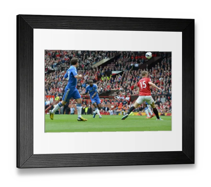 Framed Print : Victor Moses Determined Shot: Chelsea vs. Manchester United, Premier League Showdown, May 2013 Framed Print : Victor Moses Determined Shot: Chelsea vs. Manchester United, Premier League Showdown, May 2013