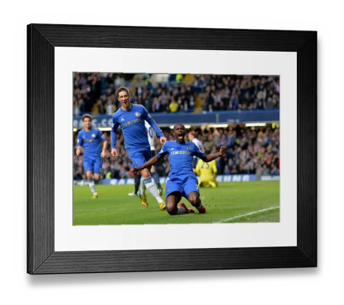 Framed Print : Ramires Scores Chelsea's Second Goal: Chelsea v Tottenham Hotspur, Barclays Premier League, Stamford Bridge (8th May 2013)