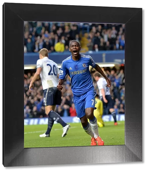 Chelsea's Ramires Celebrates Second Goal Against Tottenham at Stamford Bridge (BPL 2013)