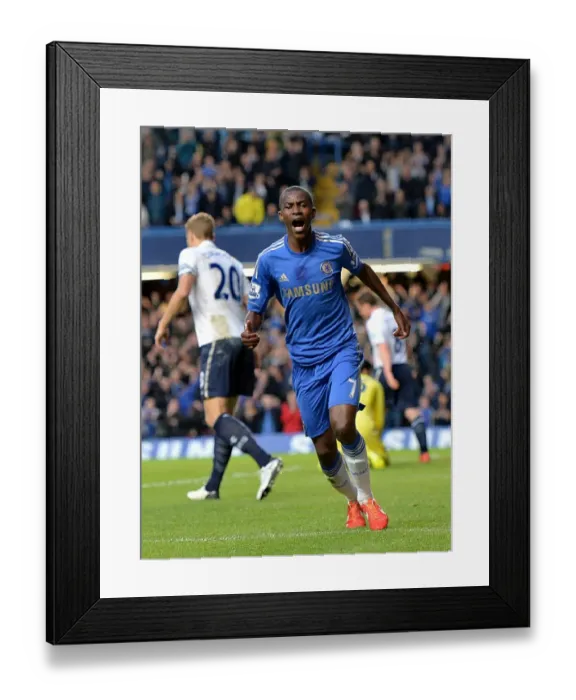 Framed Print : Chelsea's Ramires Celebrates Second Goal Against Tottenham at Stamford Bridge (BPL 2013) Framed Print : Chelsea's Ramires Celebrates Second Goal Against Tottenham at Stamford Bridge (BPL 2013)