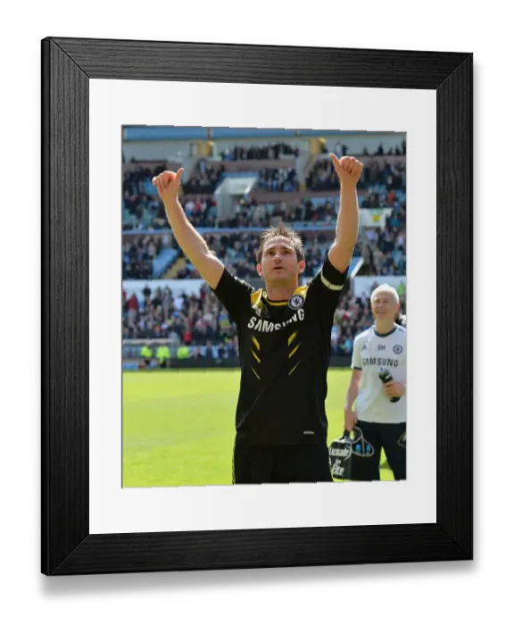 Framed Print : Frank Lampard's Triumphant Moment: Celebrating Chelsea's Victory at Aston Villa (May 11, 2013) Framed Print : Frank Lampard's Triumphant Moment: Celebrating Chelsea's Victory at Aston Villa (May 11, 2013)