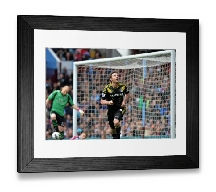 Framed Print : Frank Lampard's Double: Chelsea's Thrilling Victory at Aston Villa in the Barclays Premier League (11th May 2013) Framed Print : Frank Lampard's Double: Chelsea's Thrilling Victory at Aston Villa in the Barclays Premier League (11th May 2013)