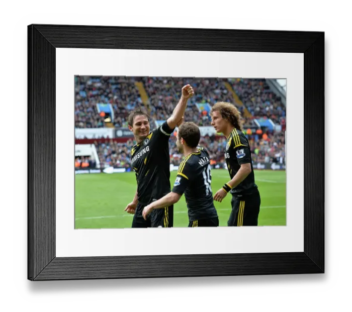 Framed Print : Frank Lampard's Double Victory: Aston Villa vs. Chelsea (May 11, 2013) - Two Goals, One Celebration Framed Print : Frank Lampard's Double Victory: Aston Villa vs. Chelsea (May 11, 2013) - Two Goals, One Celebration