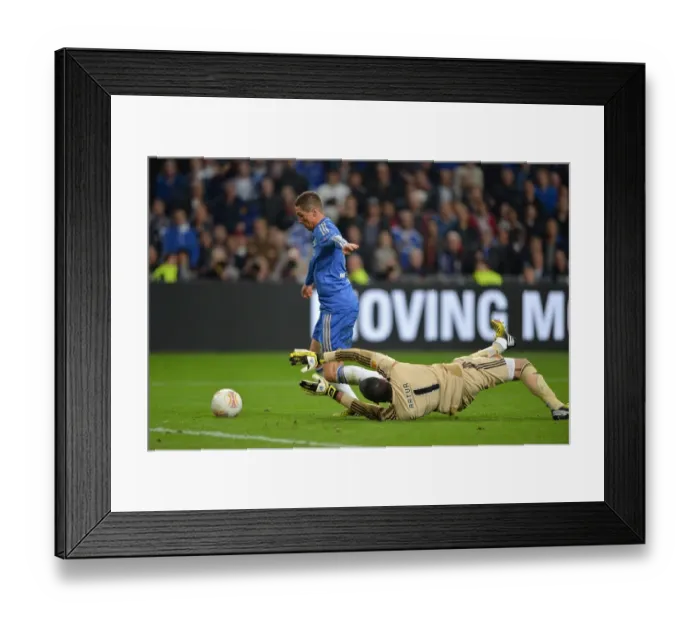 Framed Print : Fernando Torres Scores the Opener: Chelsea's Europa League Victory vs. Benfica (May 16, 2013, Amsterdam Arena) Framed Print : Fernando Torres Scores the Opener: Chelsea's Europa League Victory vs. Benfica (May 16, 2013, Amsterdam Arena)