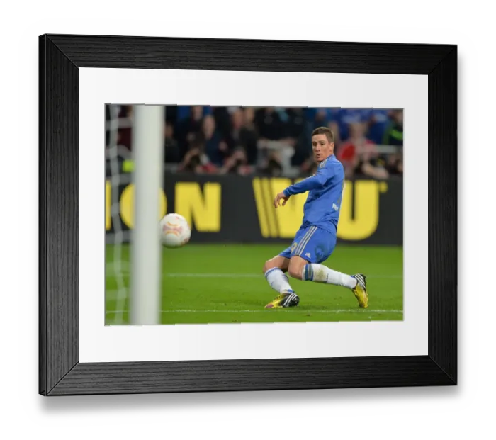 Framed Print : Fernando Torres Scores the Game-Winning Goal: Chelsea's Europa League Triumph over Benfica (Amsterdam Arena, May 16, 2013) Framed Print : Fernando Torres Scores the Game-Winning Goal: Chelsea's Europa League Triumph over Benfica (Amsterdam Arena, May 16, 2013)