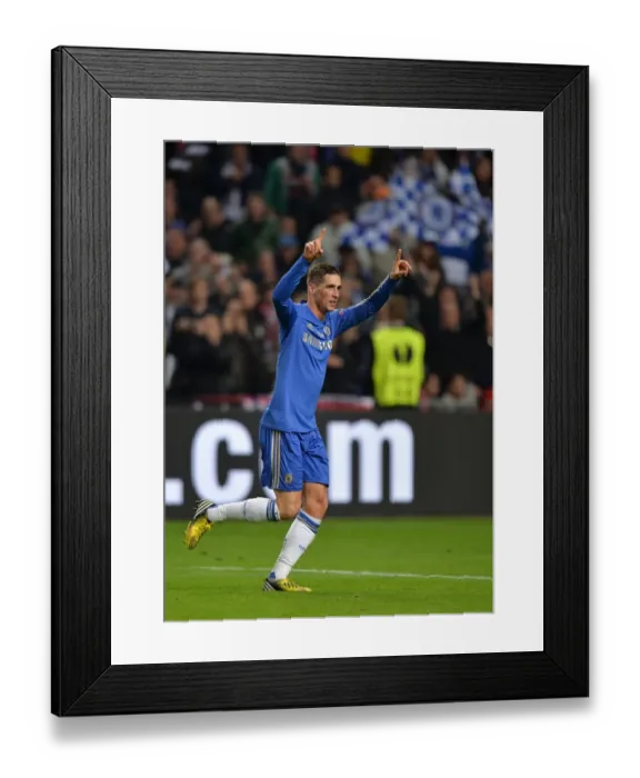 Framed Print : Fernando Torres's Thrilling Goal: Chelsea Wins Europa League vs. Benfica (Amsterdam Arena, May 16, 2013) Framed Print : Fernando Torres's Thrilling Goal: Chelsea Wins Europa League vs. Benfica (Amsterdam Arena, May 16, 2013)