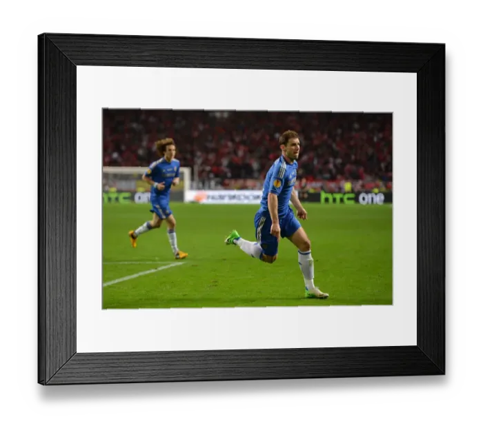 Framed Print : Branislav Ivanovic's Header Wins Europa League Final for Chelsea against Benfica (May 16, 2013) Framed Print : Branislav Ivanovic's Header Wins Europa League Final for Chelsea against Benfica (May 16, 2013)