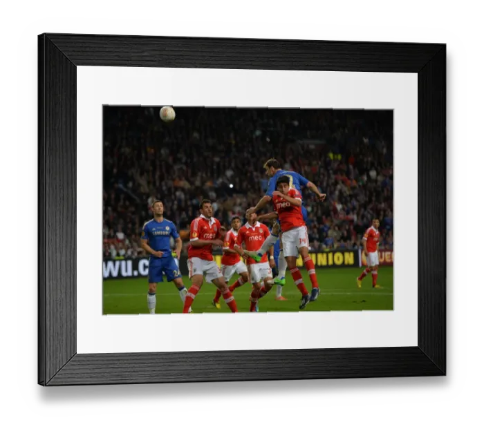 Framed Print : Branislav Ivanovic's Epic Heading: Chelsea Wins Europa League vs Benfica (2013) Framed Print : Branislav Ivanovic's Epic Heading: Chelsea Wins Europa League vs Benfica (2013)