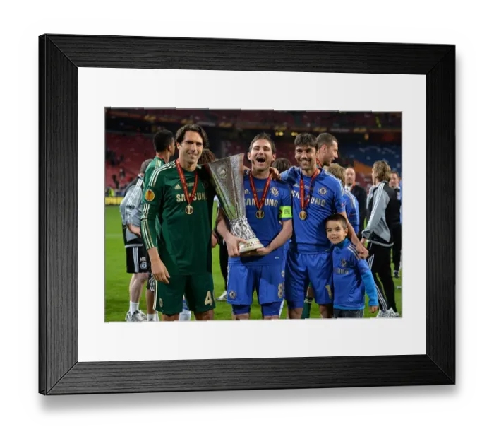 Framed Print : Chelsea Champions: Hilario, Lampard, and Ferreira's Triumphant UEFA Europa League Victory over Benfica (Amsterdam Arena, May 16, 2013) Framed Print : Chelsea Champions: Hilario, Lampard, and Ferreira's Triumphant UEFA Europa League Victory over Benfica (Amsterdam Arena, May 16, 2013)