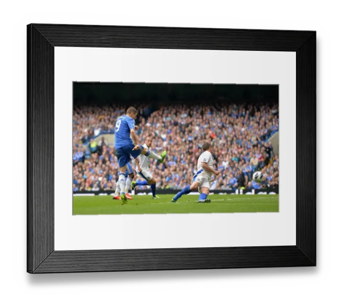 Framed Print : Fernando Torres Scores Chelsea's Second Goal Against Everton (May 19, 2013) - Barclays Premier League