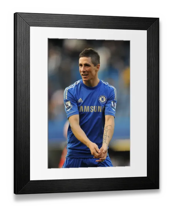Framed Print : Fernando Torres Triumphant Moment: Chelsea's Champion Victory Over Everton at Stamford Bridge (Premier League 2012-2013) - Torres Celebrates after Final Whistle Framed Print : Fernando Torres Triumphant Moment: Chelsea's Champion Victory Over Everton at Stamford Bridge (Premier League 2012-2013) - Torres Celebrates after Final Whistle