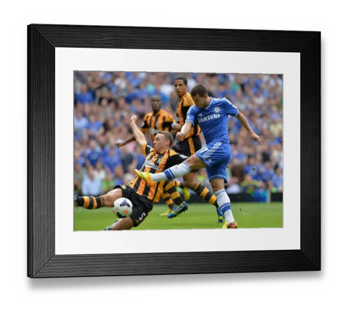 Framed Print : Eden Hazard's Thrilling Shot: Chelsea vs. Hull City Tigers, Premier League (18th August 2013) Framed Print : Eden Hazard's Thrilling Shot: Chelsea vs. Hull City Tigers, Premier League (18th August 2013)