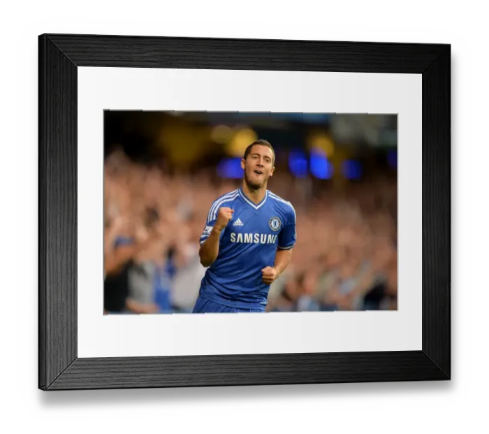 Framed Print : Eden Hazard's Thrilling Celebration: Chelsea's Opening Goal vs. Aston Villa (August 21, 2013) - An Own-Goal by Antonio Luna Framed Print : Eden Hazard's Thrilling Celebration: Chelsea's Opening Goal vs. Aston Villa (August 21, 2013) - An Own-Goal by Antonio Luna
