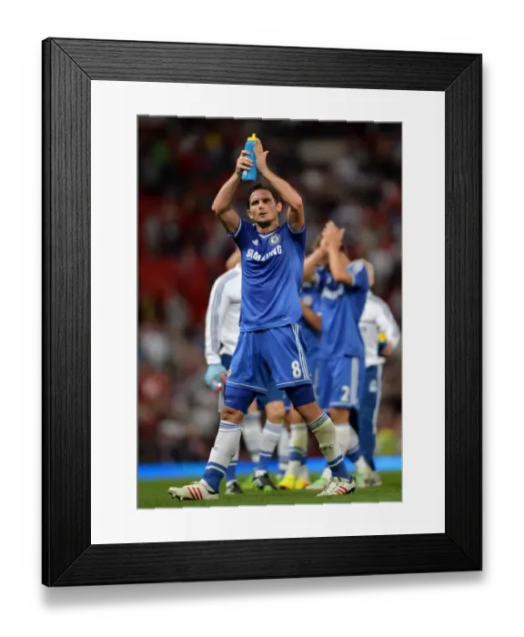 Framed Print : Frank Lampard Salutes Manchester United Fans: A Classy End to a Premier League Rivalry (August 2013)