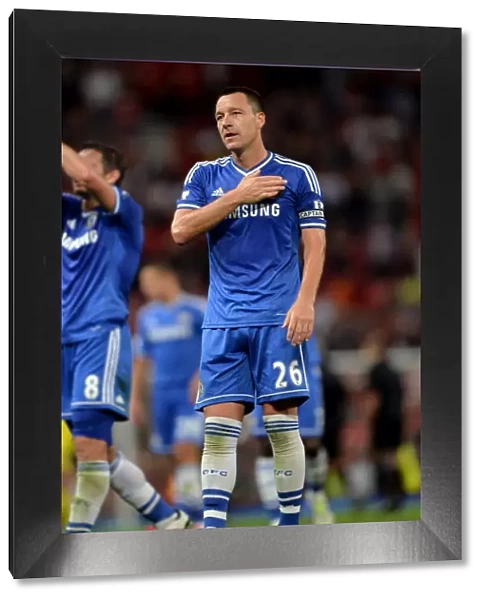 John Terry Salutes Chelsea Fans: Triumphant Moment at Old Trafford after Manchester United Victory (Premier League 2013)
