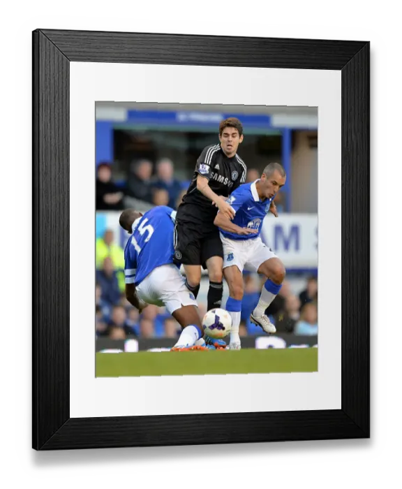Framed Print : Battle for the Ball: Distin vs. Oscar - Everton vs. Chelsea Rivalry (September 14, 2013) Framed Print : Battle for the Ball: Distin vs. Oscar - Everton vs. Chelsea Rivalry (September 14, 2013)