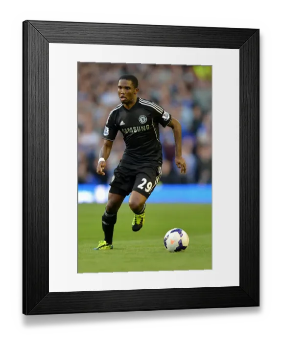 Framed Print : Samuel Eto'o in Action: Everton vs. Chelsea, Barclays Premier League, Goodison Park (September 14, 2013) Framed Print : Samuel Eto'o in Action: Everton vs. Chelsea, Barclays Premier League, Goodison Park (September 14, 2013)