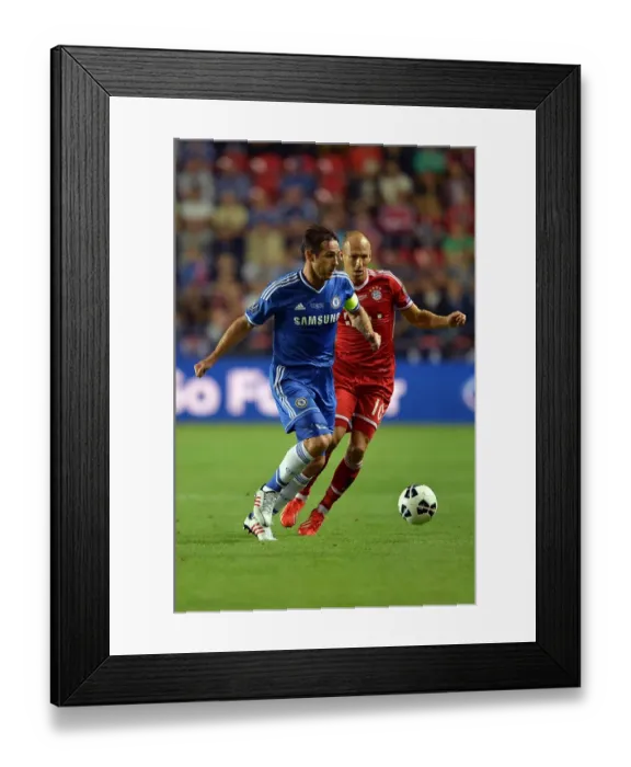 Framed Print : Soccer - UEFA Super Cup - Bayern Munich v Chelsea - Eden Arena Framed Print : Soccer - UEFA Super Cup - Bayern Munich v Chelsea - Eden Arena