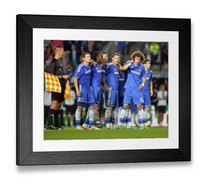 Framed Print : David Luiz's Decisive Moment: Chelsea's Penalty Showdown Victory over Bayern Munich in UEFA Super Cup Framed Print : David Luiz's Decisive Moment: Chelsea's Penalty Showdown Victory over Bayern Munich in UEFA Super Cup