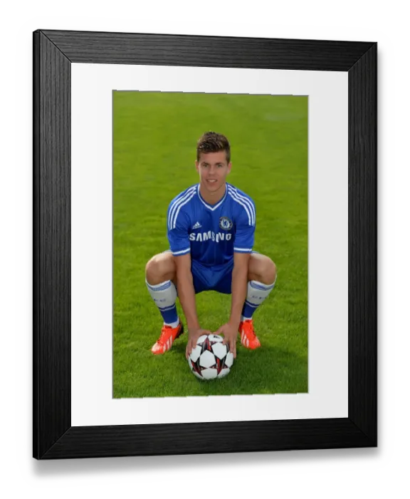 Framed Print : Chelsea FC 2013-2014 Squad: Marco van Ginkel at Cobham Training Ground