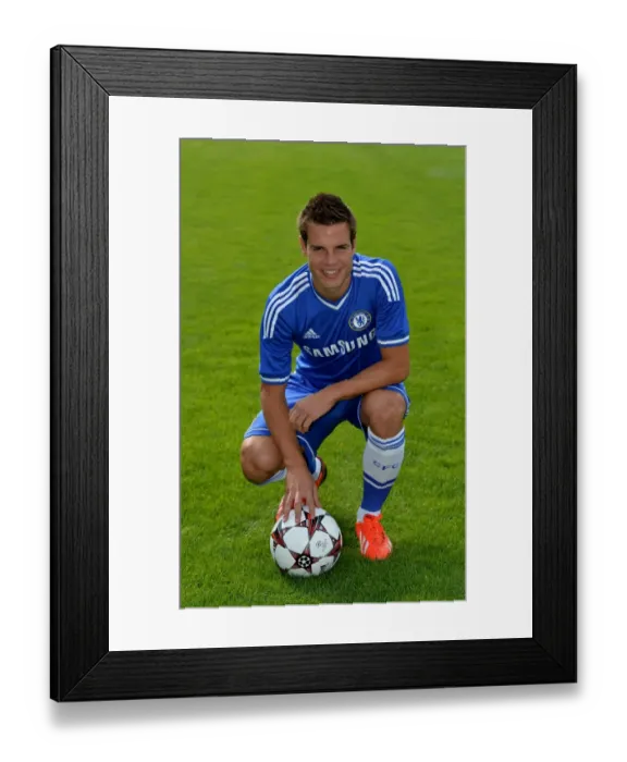 Framed Print : Cesar Azpilicueta Leading Chelsea FC Training Session at Cobham (2013-2014 Squad) Framed Print : Cesar Azpilicueta Leading Chelsea FC Training Session at Cobham (2013-2014 Squad)