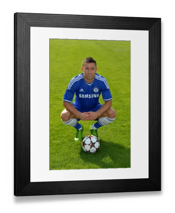 Framed Print : Chelsea FC 2013-2014 Squad: Gary Cahill at Cobham Training Ground Framed Print : Chelsea FC 2013-2014 Squad: Gary Cahill at Cobham Training Ground