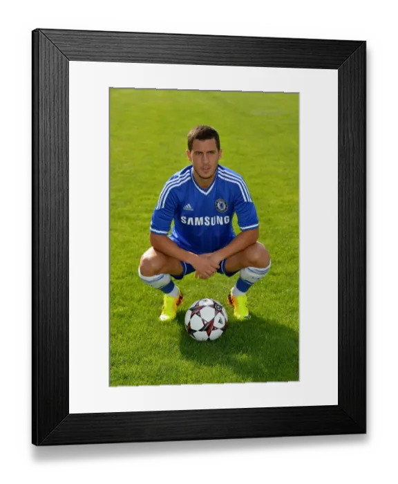 Framed Print : Chelsea FC 2013-2014 Squad: Training with Eden Hazard at Cobham Framed Print : Chelsea FC 2013-2014 Squad: Training with Eden Hazard at Cobham
