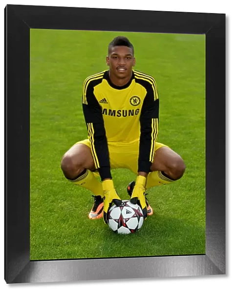 Chelsea FC: Ryan Bertrand at 2013-2014 Squad Photocall, Cobham Training Ground