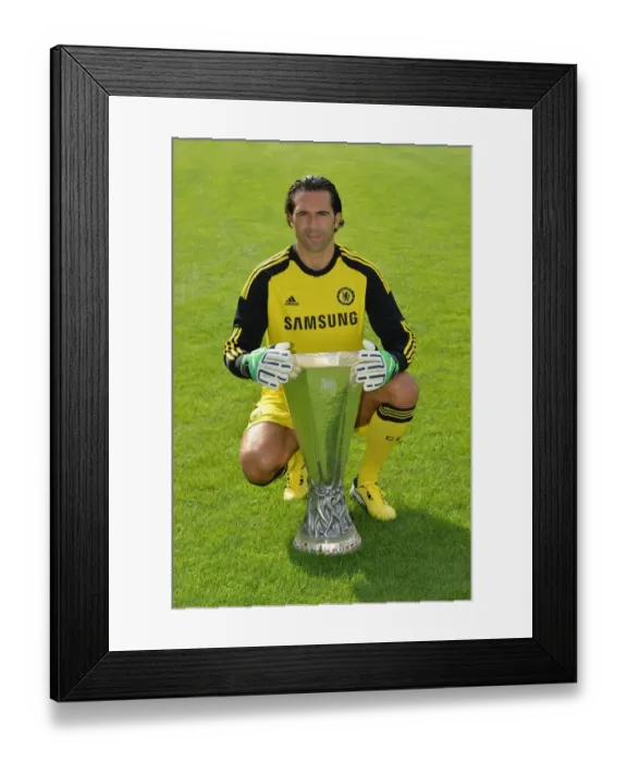 Framed Print : Chelsea FC 2013-14 Squad: Henrique Hilario at Cobham Training Ground Framed Print : Chelsea FC 2013-14 Squad: Henrique Hilario at Cobham Training Ground