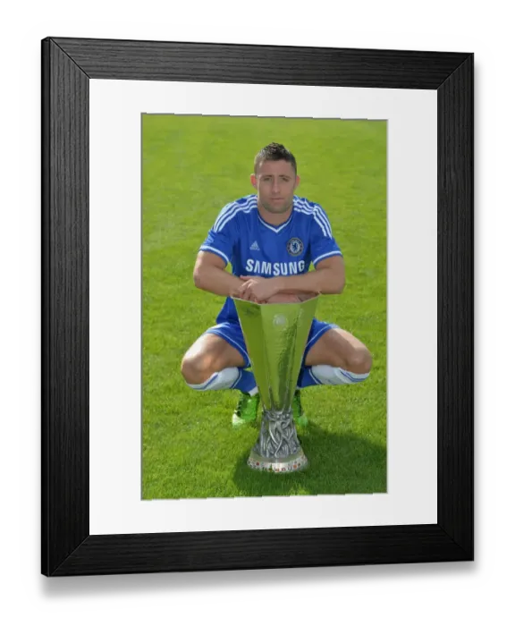 Framed Print : Chelsea FC 2013-14 Squad: Gary Cahill at Cobham Training Ground Framed Print : Chelsea FC 2013-14 Squad: Gary Cahill at Cobham Training Ground