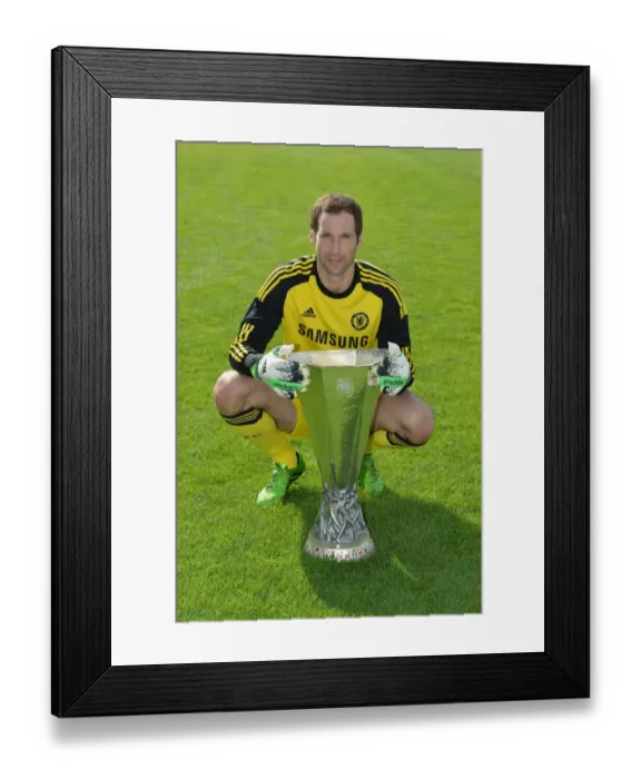 Framed Print : Chelsea FC: 2013-2014 Squad Photocall - Petr Cech at Cobham Training Ground Framed Print : Chelsea FC: 2013-2014 Squad Photocall - Petr Cech at Cobham Training Ground