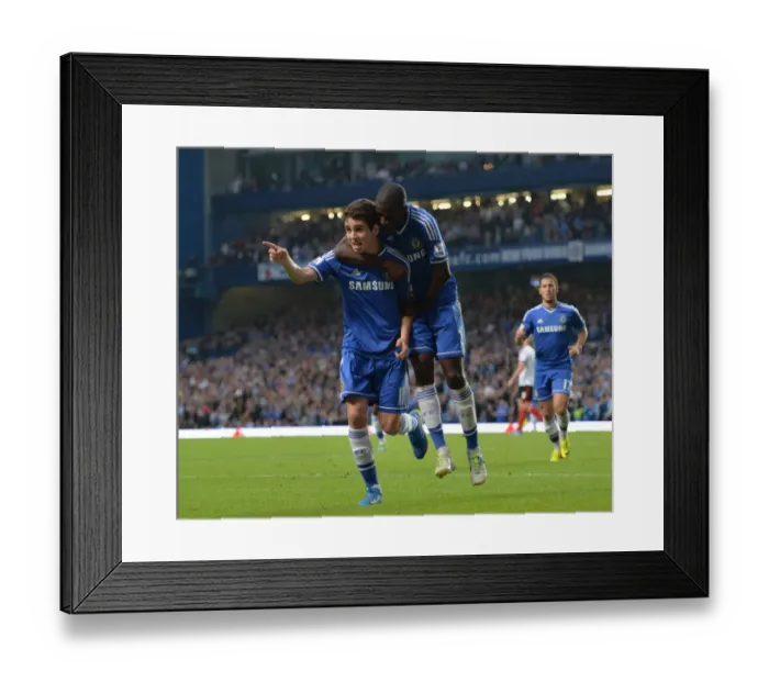 Framed Print : United in Triumph: Oscar and Ramires Jubilant Goal Celebration (September 21, 2013) Framed Print : United in Triumph: Oscar and Ramires Jubilant Goal Celebration (September 21, 2013)