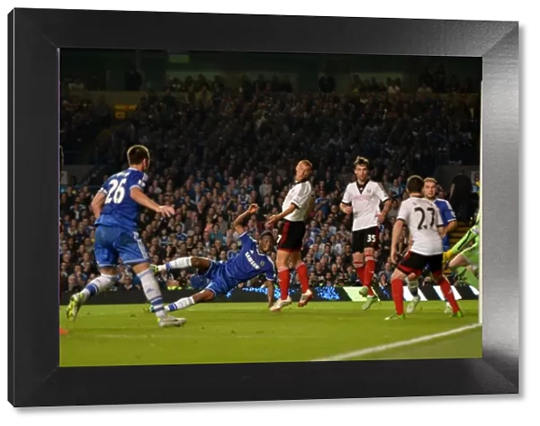 Jon Obi Mikel Scores Chelsea's Second Goal Against Fulham at Stamford Bridge (September 21, 2013)
