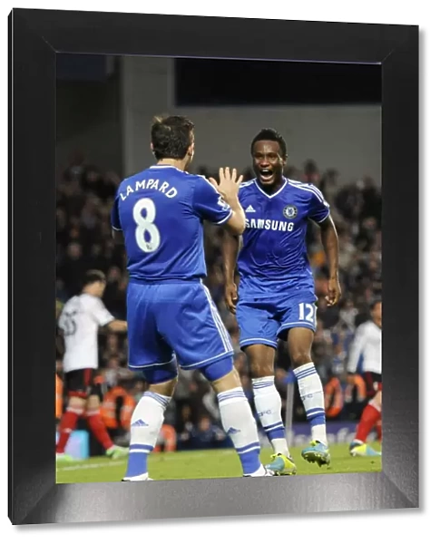 Jon Obi Mikel's Jubilant Moment: Chelsea's Second Goal Against Fulham (September 21, 2013)