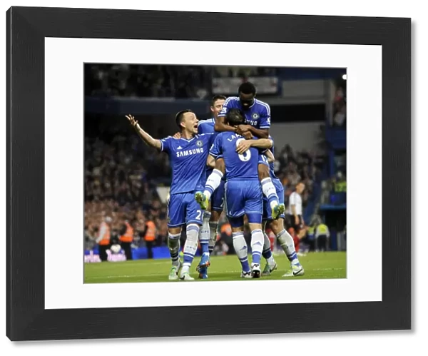 Jon Obi Mikel Scores Chelsea's Second Goal Against Fulham: Thrilling Celebration at Stamford Bridge (September 21, 2013)