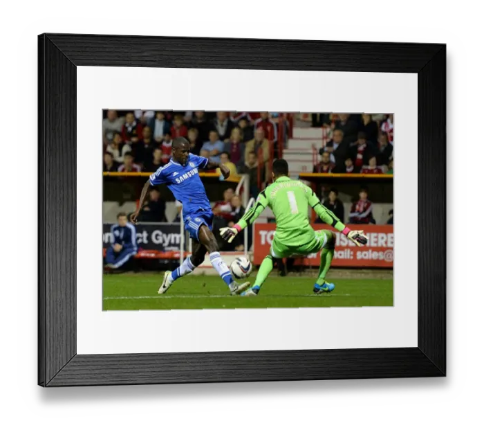 Framed Print : Soccer - Capital One Cup - Third Round - Swindon Town v Chelsea - County Ground Framed Print : Soccer - Capital One Cup - Third Round - Swindon Town v Chelsea - County Ground