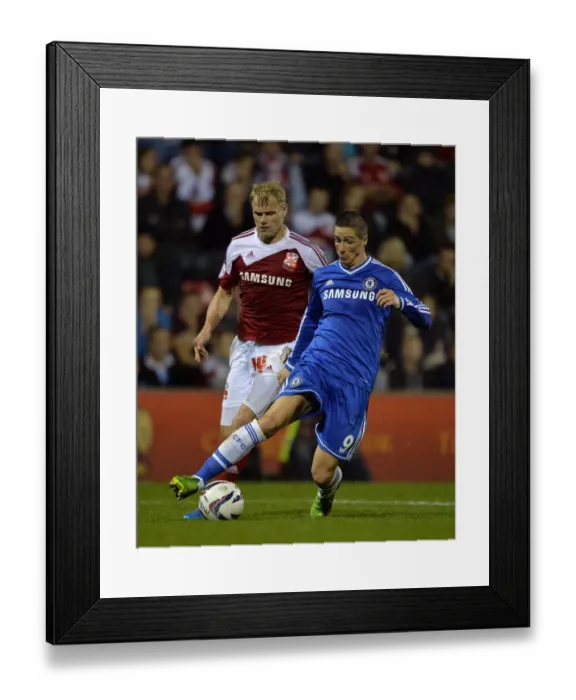 Framed Print : Fernando Torres in Action: Chelsea vs Swindon Town, Capital One Cup Third Round, County Ground (September 2013) Framed Print : Fernando Torres in Action: Chelsea vs Swindon Town, Capital One Cup Third Round, County Ground (September 2013)