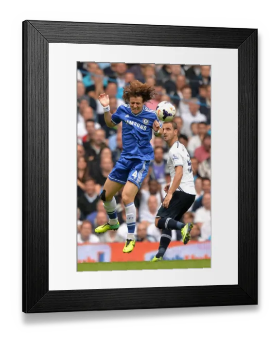 Framed Print : David Luiz vs. Roberto Soldado: A Battle for Ball Possession - Tottenham Hotspur vs. Chelsea, Barclays Premier League (White Hart Lane, September 28, 2013) Framed Print : David Luiz vs. Roberto Soldado: A Battle for Ball Possession - Tottenham Hotspur vs. Chelsea, Barclays Premier League (White Hart Lane, September 28, 2013)
