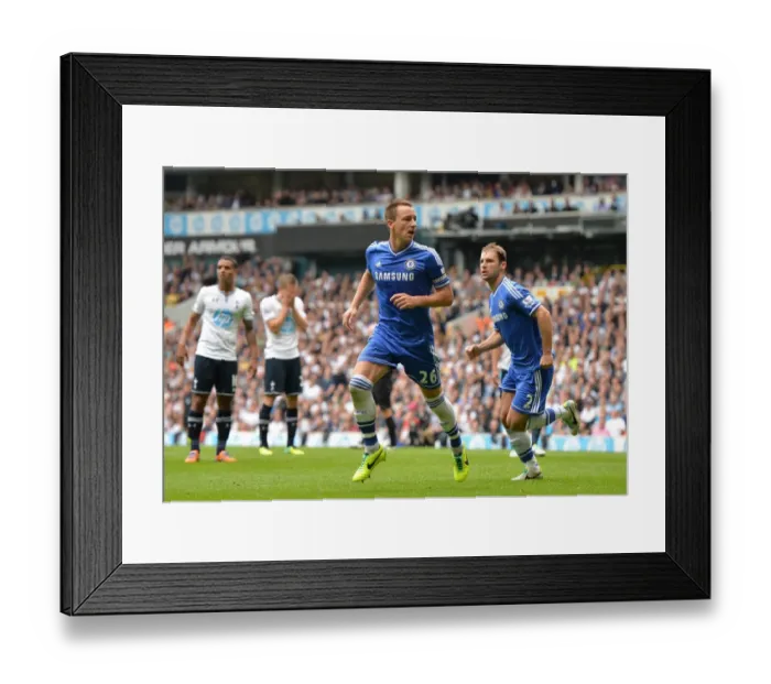 Framed Print : John Terry's Thrilling Goal: Chelsea's First Strike Against Tottenham Hotspur (BPL 2013) Framed Print : John Terry's Thrilling Goal: Chelsea's First Strike Against Tottenham Hotspur (BPL 2013)