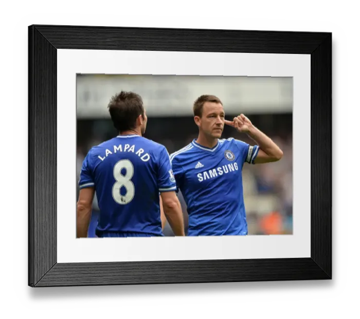 Framed Print : Celebrating Glory: John Terry and Frank Lampard's Unforgettable Moment at White Hart Lane (2013) Framed Print : Celebrating Glory: John Terry and Frank Lampard's Unforgettable Moment at White Hart Lane (2013)