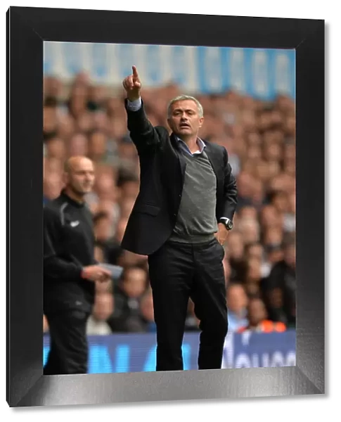 Jose Mourinho at White Hart Lane: Chelsea vs. Tottenham Hotspur, Barclays Premier League (September 28, 2013) - Chelsea Manager in Action