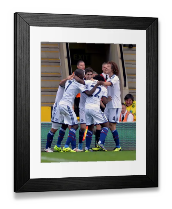 Framed Print : Willian's Triple: Chelsea Star's Euphoric Moment after Scoring Third Goal vs. Norwich City (October 6, 2013) Framed Print : Willian's Triple: Chelsea Star's Euphoric Moment after Scoring Third Goal vs. Norwich City (October 6, 2013)
