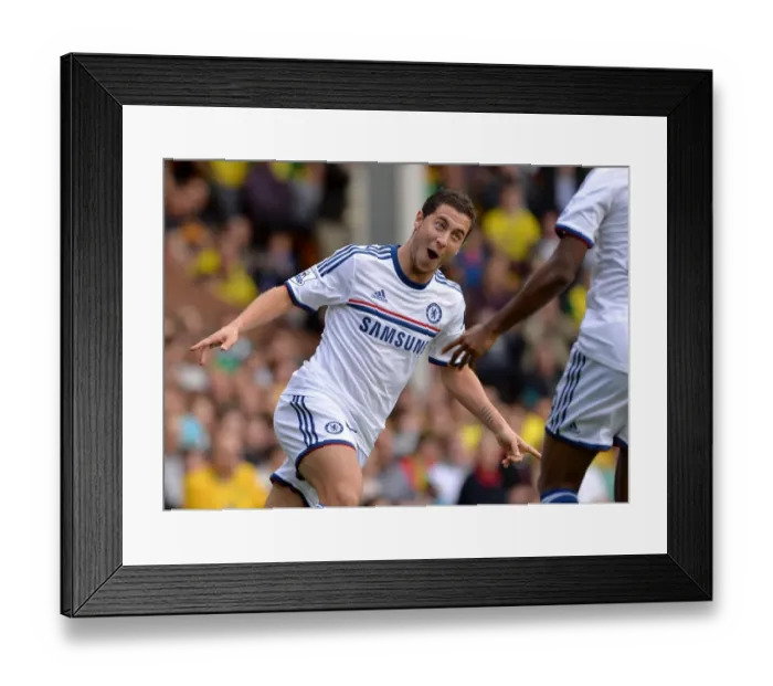 Framed Print : Chelsea's Eden Hazard Scores Brace: Premier League Victory over Norwich City (6th October 2013) Framed Print : Chelsea's Eden Hazard Scores Brace: Premier League Victory over Norwich City (6th October 2013)