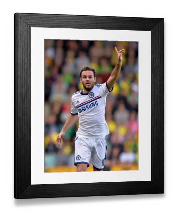 Framed Print : Juan Mata in Action: Chelsea vs. Norwich City - Premier League Showdown at Carrow Road (6th October 2013) Framed Print : Juan Mata in Action: Chelsea vs. Norwich City - Premier League Showdown at Carrow Road (6th October 2013)