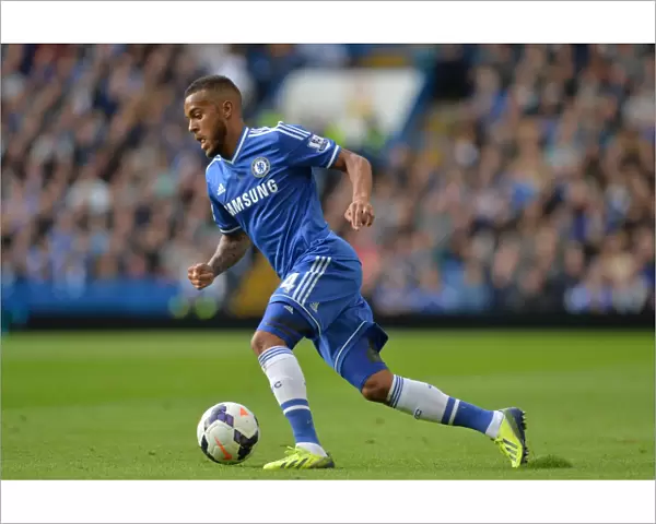 Chelsea's Ryan Bertrand in Action: Premier League Battle at Stamford Bridge vs Cardiff City (September 21, 2013)